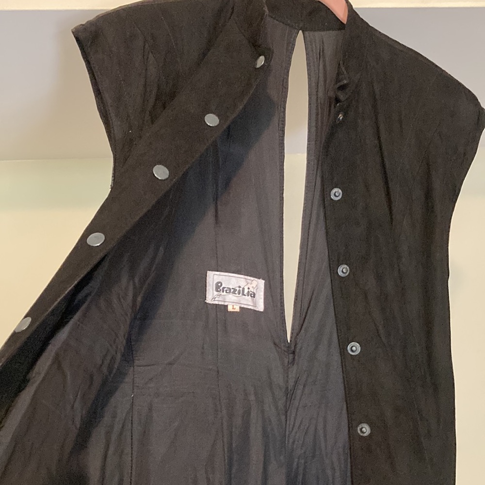 Vintage Brazilia Suede Leather Dress